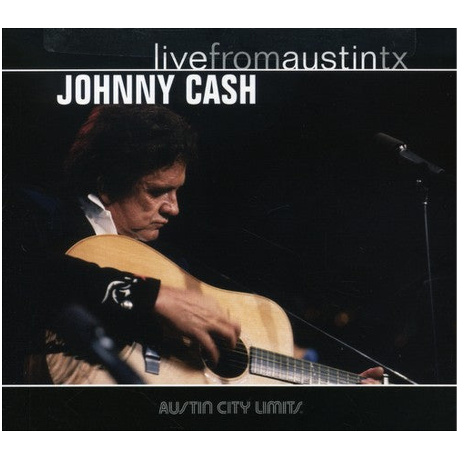 Johnny Cash - Live from Austin TX (CD) — CD album cover