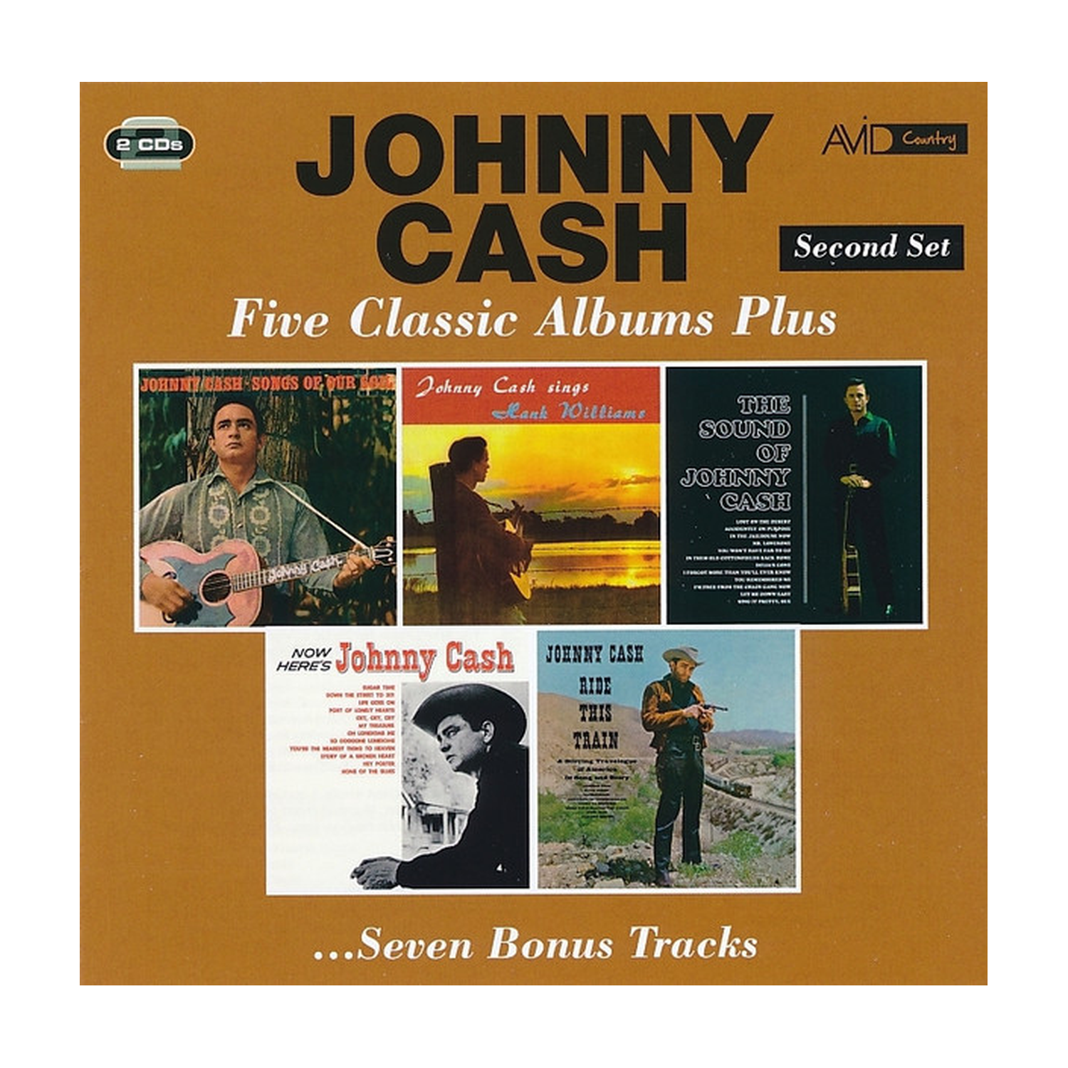 Johnny Cash - Songs of Our Soil / Sings Hank Williams / Sound of Johnny Cash / Now Here's Johnny / Ride This Train (CD)