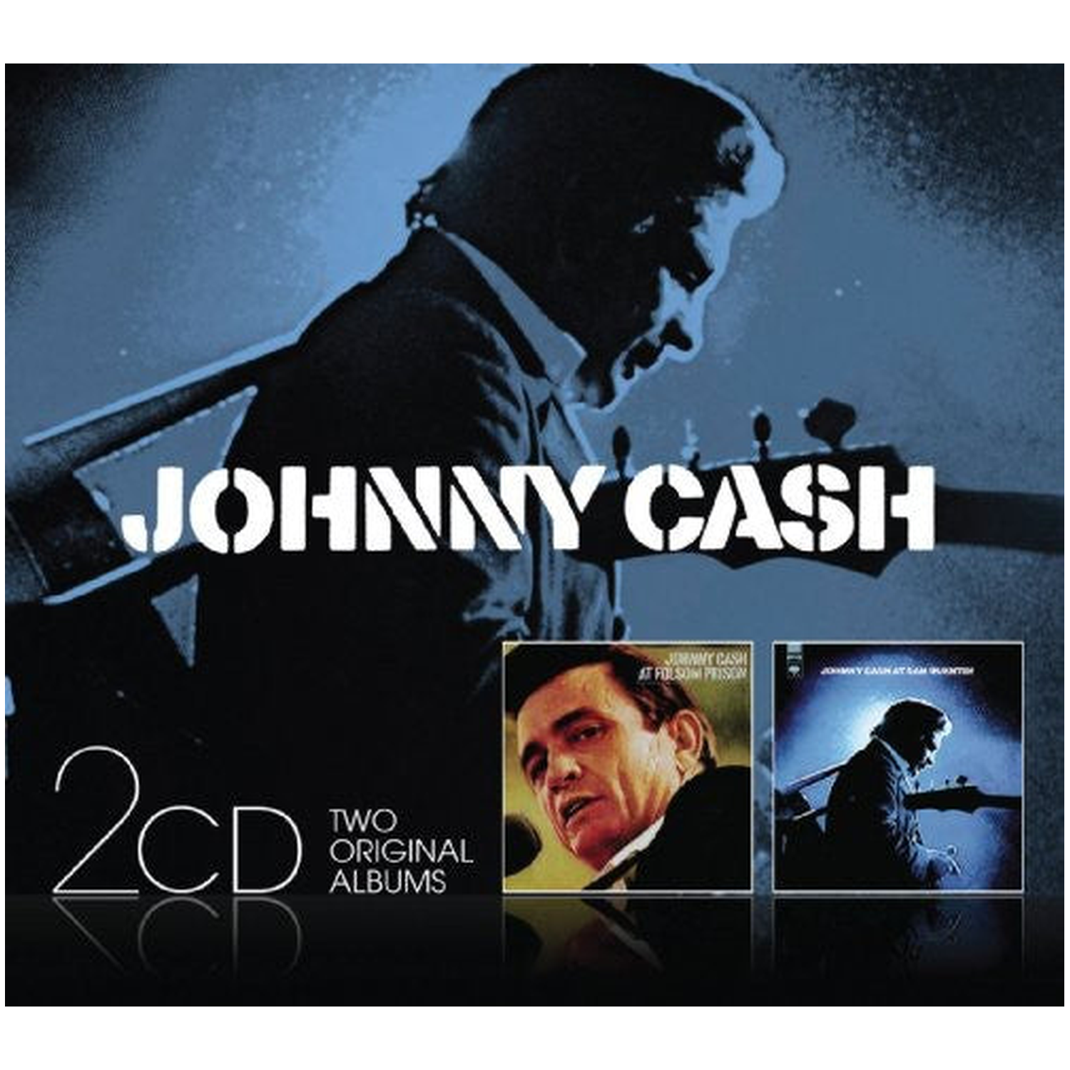 Johnny Cash - At San Quentin/At Folsom Prison 2xCD — CD album cover