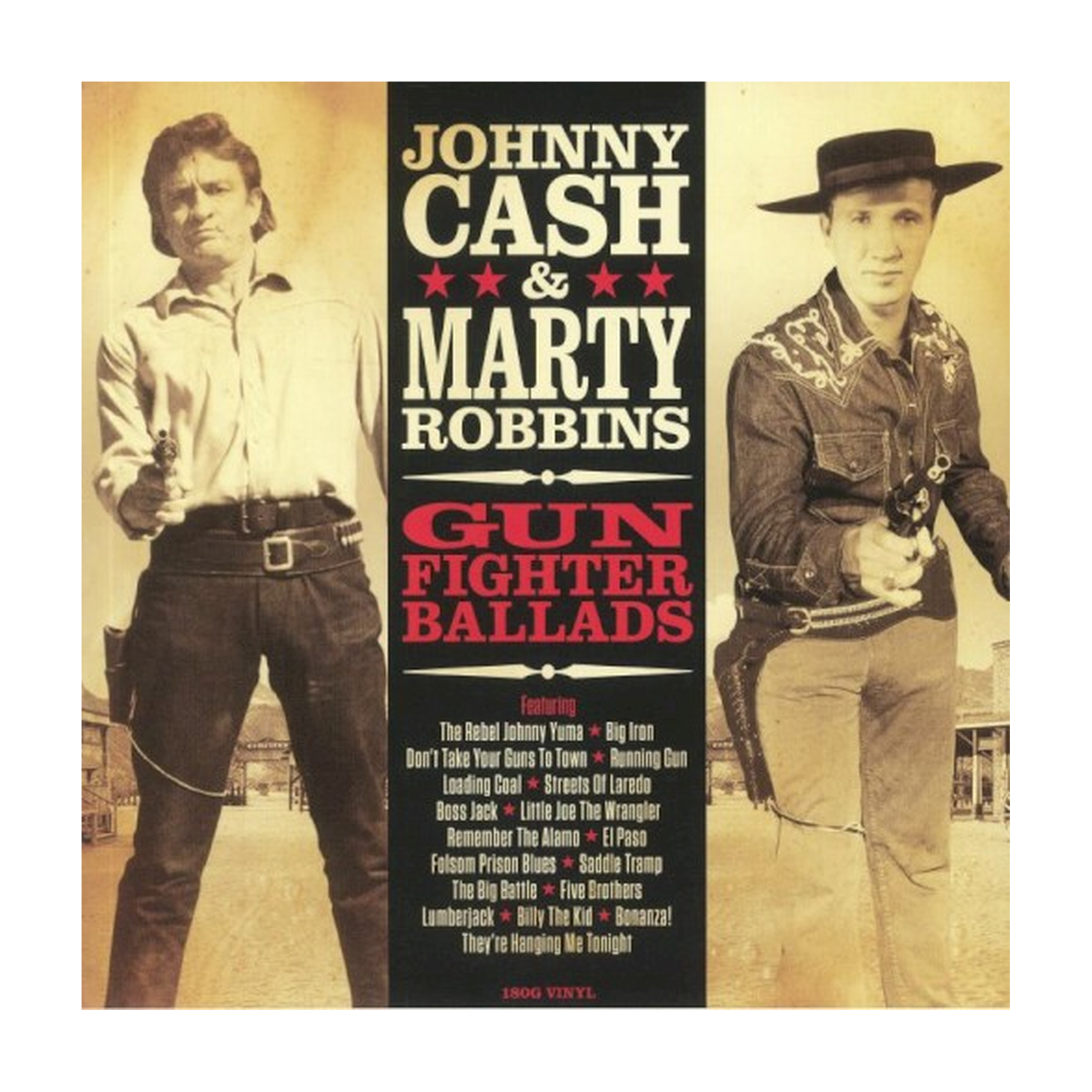 Johnny Cash & Marty Robbins - Gunfighter Ballads — vinyl LP album cover