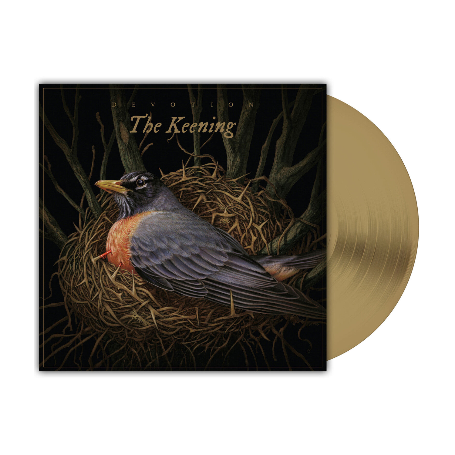 Keening - Devotion (Gold Vinyl) — vinyl LP album cover