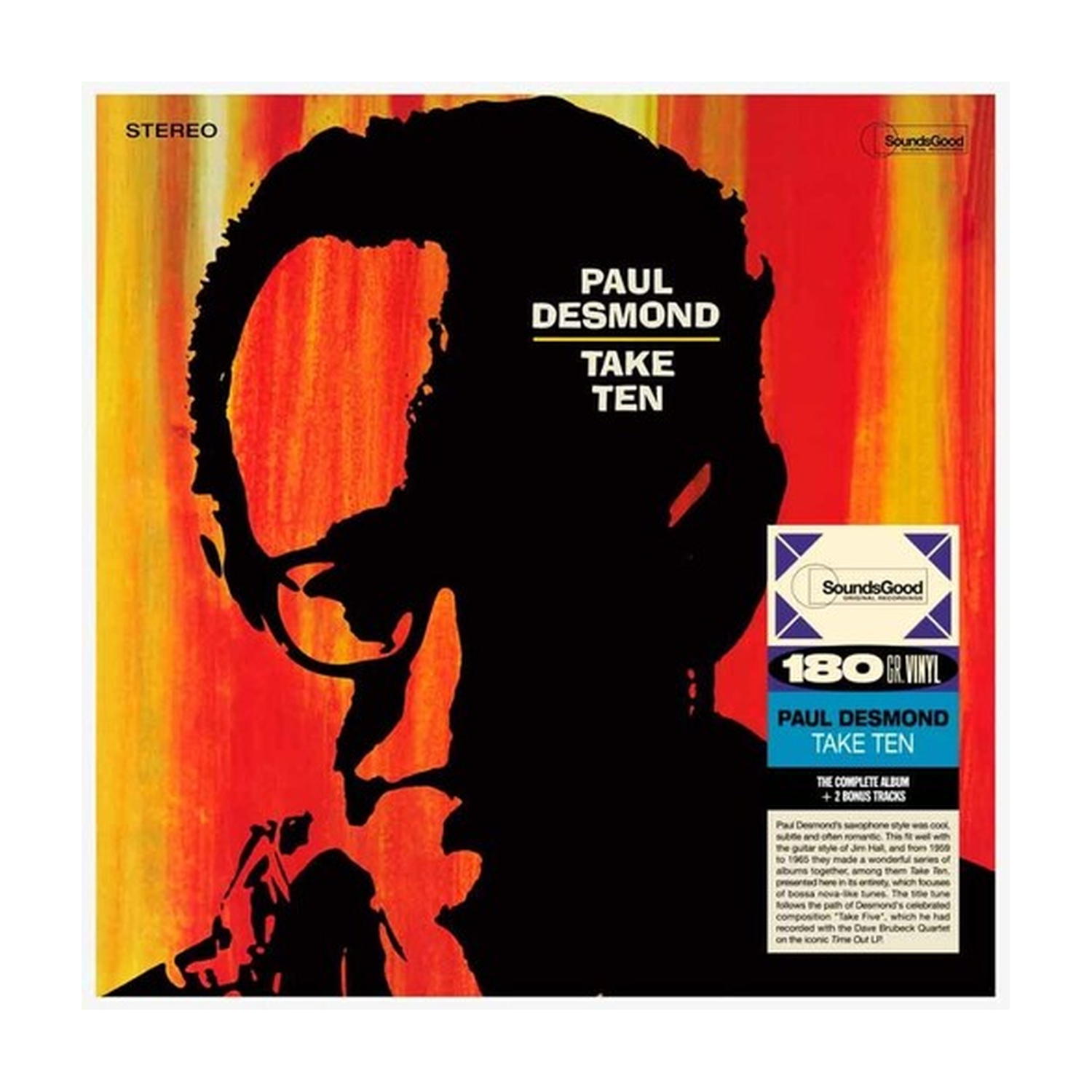 Paul Desmond - Take Ten — vinyl LP album cover