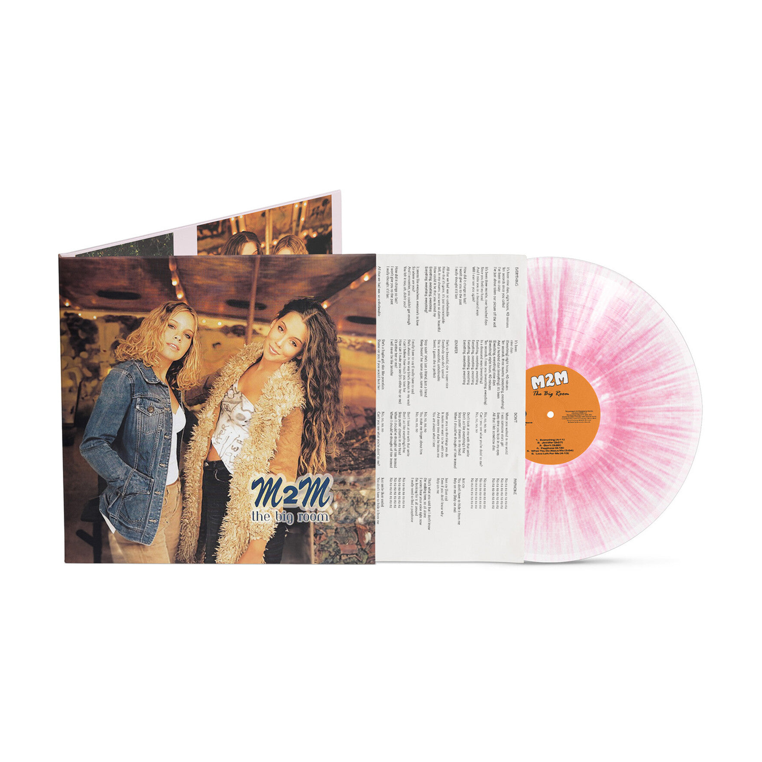 M2M - The Big Room (White Pink Vinyl) — vinyl LP album cover