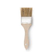 2" Wide Flat Brush with Natural Bristles and Wooden Handle - Corkys Coffee