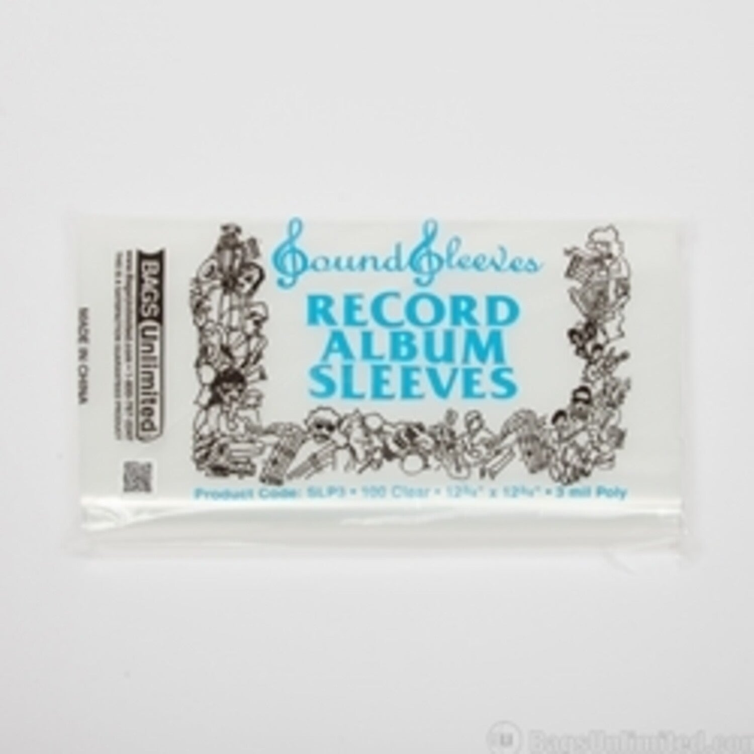 Bags Unlimited SLP3 - 12 Inch LP Jacket Sleeves - No Flap - 100 Pack