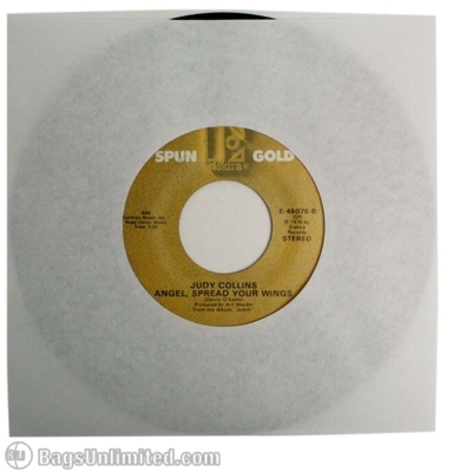 Bags Unlimited S7WR - 7 Inch 45 RPM Paper Record Sleeve - 100 Count