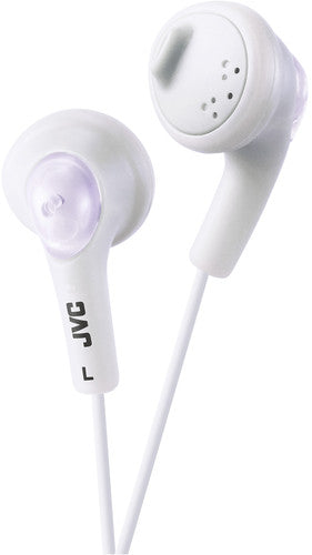 JVC HA-F160-W-K Gumy EarBud Headphones