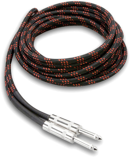 Hosa 3GT-18C5 Cloth Guitar Cable Straight to Same