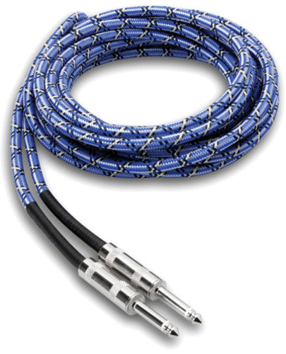 Hosa 3GT-18C1 Cloth Guitar Cable Straight to Same