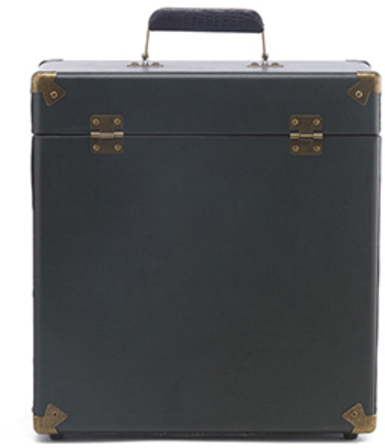 GPO Retro SWB18GB 12 Vinyl Record Case 35 Count Capacity Removable Lid - Rustic