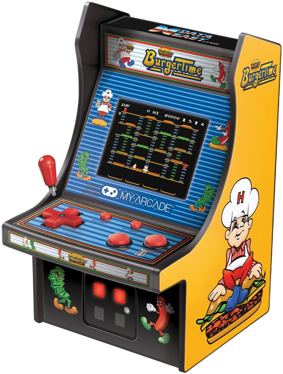 My Arcade - Burger Time Micro Player Retro Arcade Machine - 6 Inch