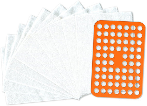 Vinyl Styl Dc522 Record Washer Filters 10 Pk Scrn - Vinyl Styl® DC-522 Deep Groove Record Washer Replacement Filters 10 Pk with Screen