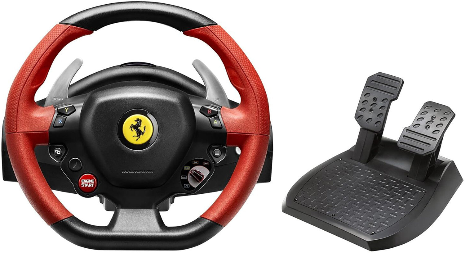 PC Accessory: Racing - Thrustmaster Racing Wheel - Thrustmaster Ferrari 458 Spider Edition