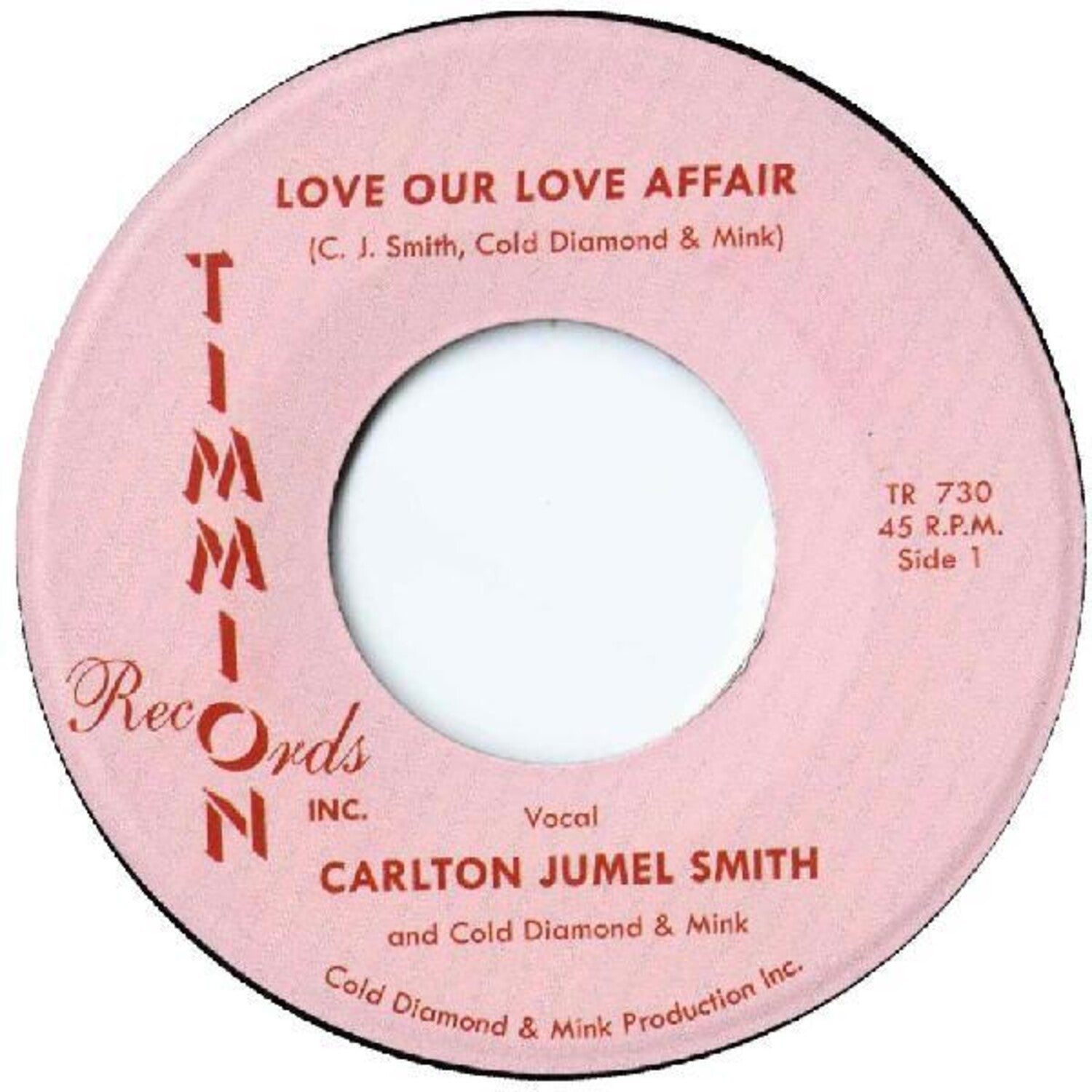 Carlton Jumel Smith - Love Our Love Affair / Instrumental