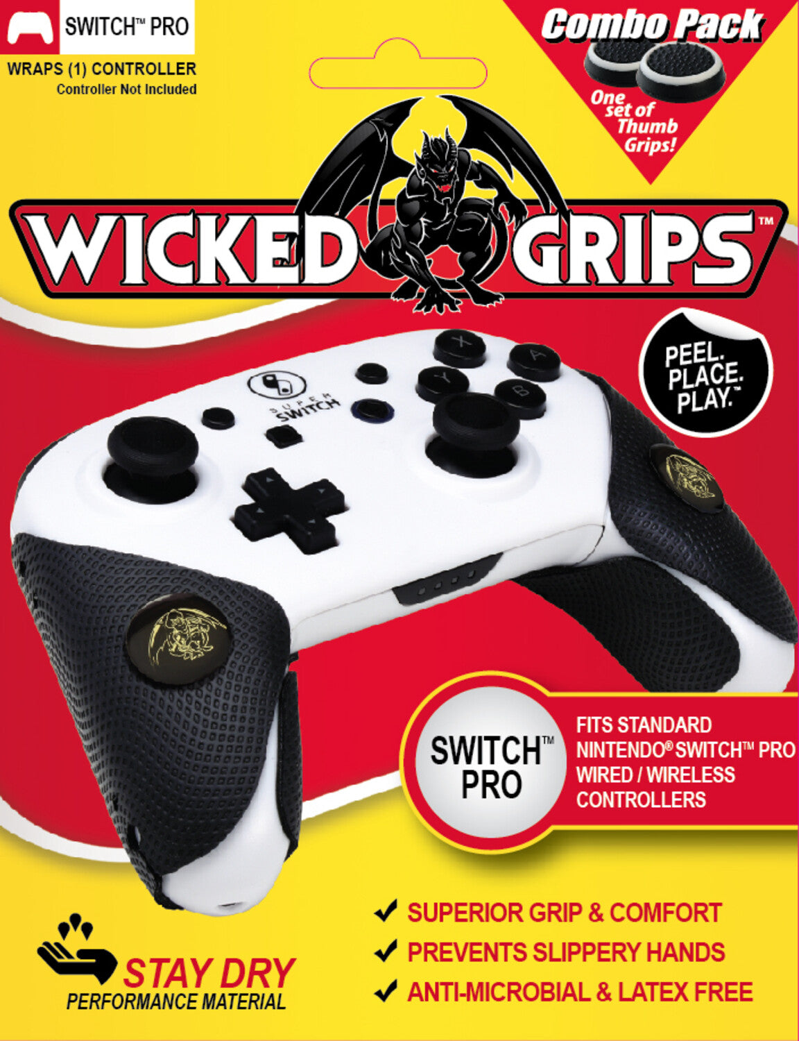 Switch Accessory: Wicked Grips PRO Controller and Thumb Grip Combo