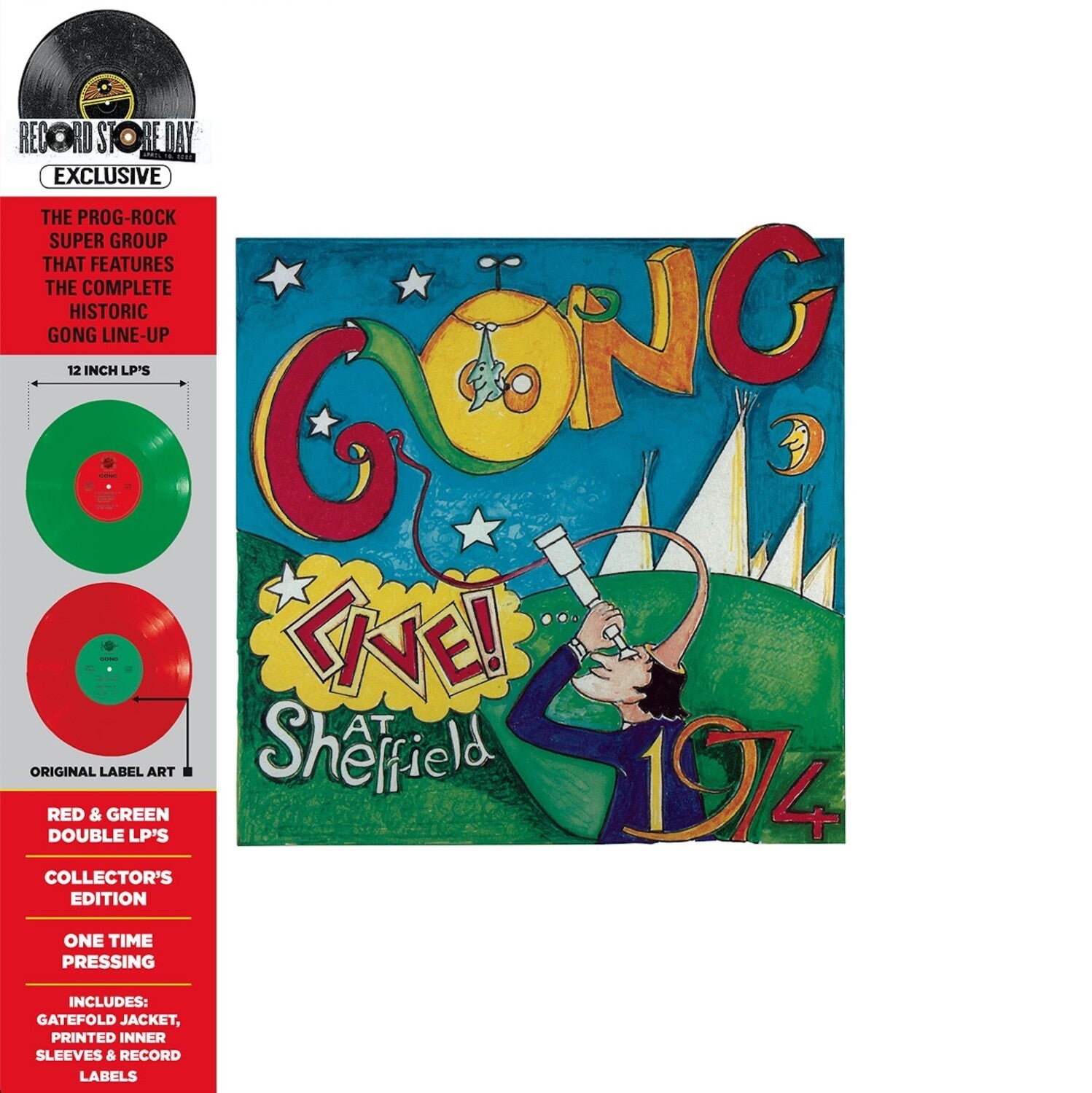 Gong - Live! At Sheffield 1974 2xLP (Red Vinyl)