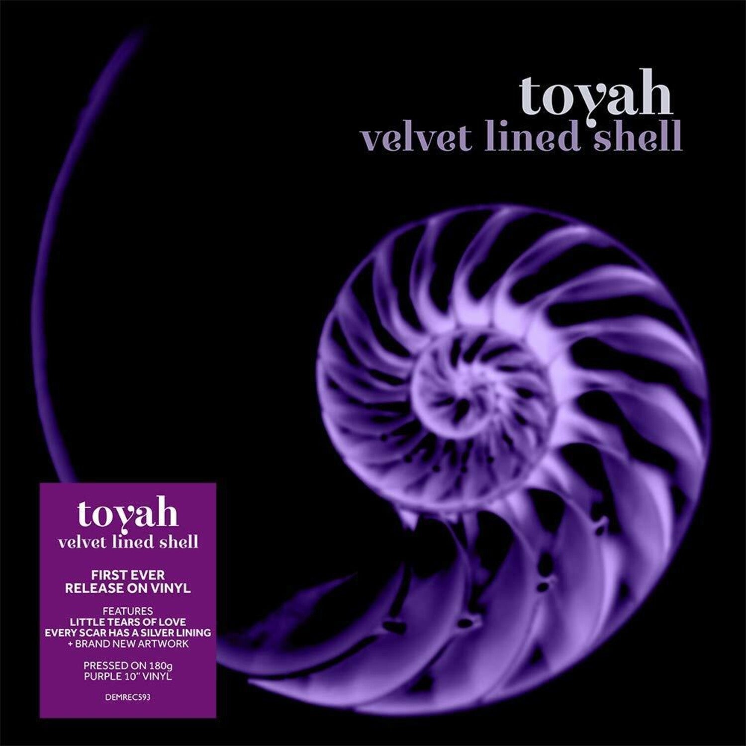 Toyah - Velvet Lined Shell (Purple Vinyl)