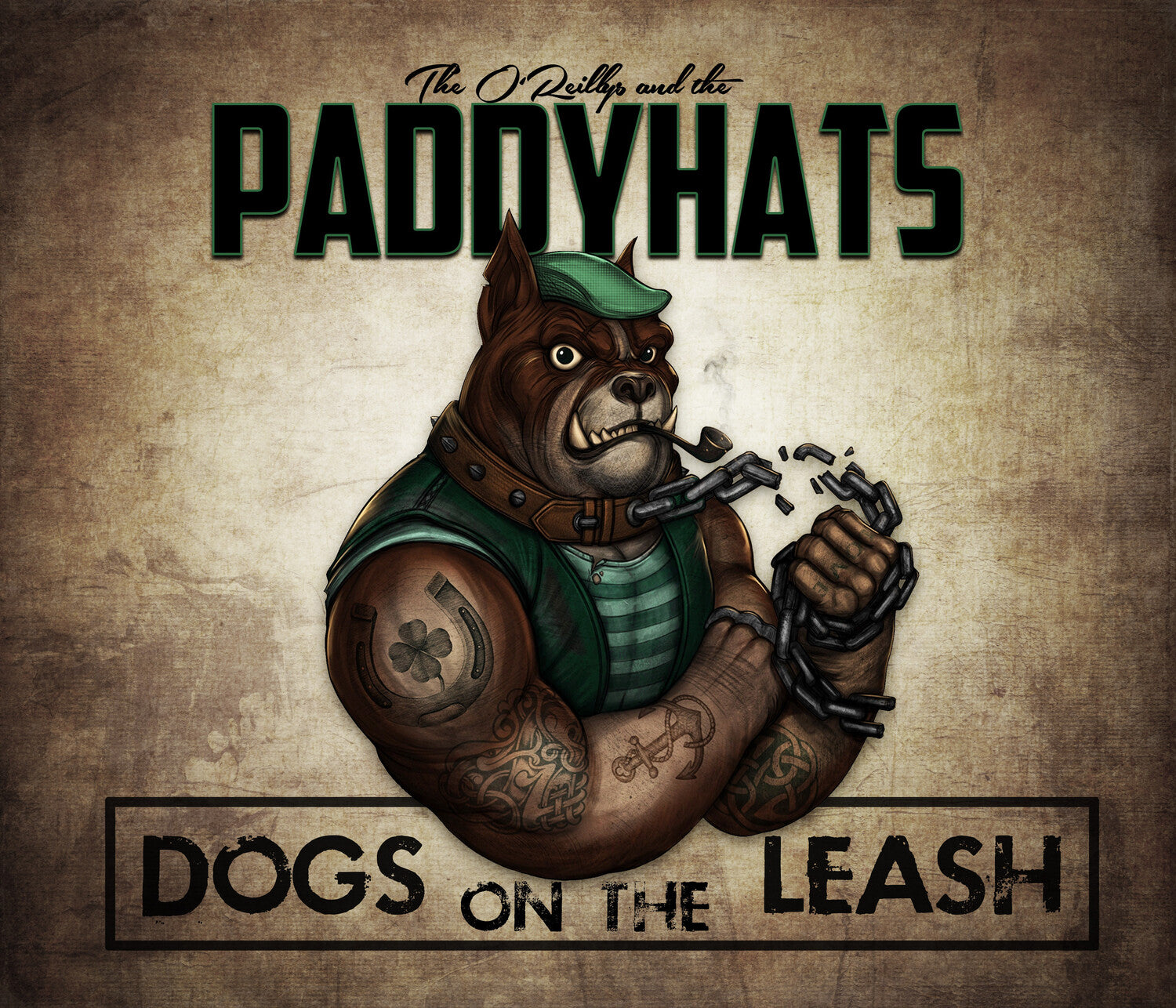 O'Reillys & The Paddyhats - Dogs On The Leash 2xLP (Green Vinyl)
