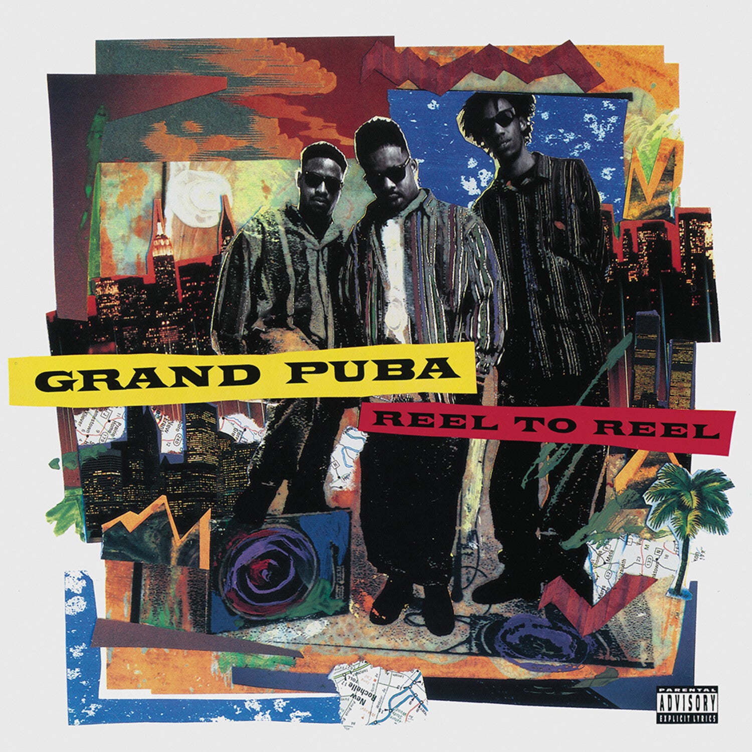 Grand Puba - Reel to Reel (LP-1 Tangerine Orange with Canary Yellow & LP-2 Blue Jay with White) 2xLP (Orange Vinyl)