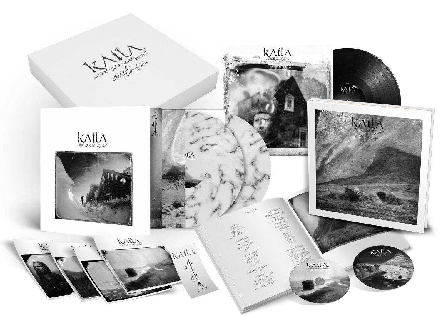 Katla - Allt Thetta Helvitis Myrkur (Hardcover Book) 5xLP (White Vinyl)