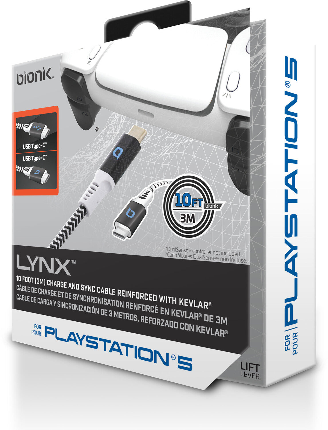 PlayStation 5 Accessory: Power - BIONIK USB-C Charge Cable - 10 feet