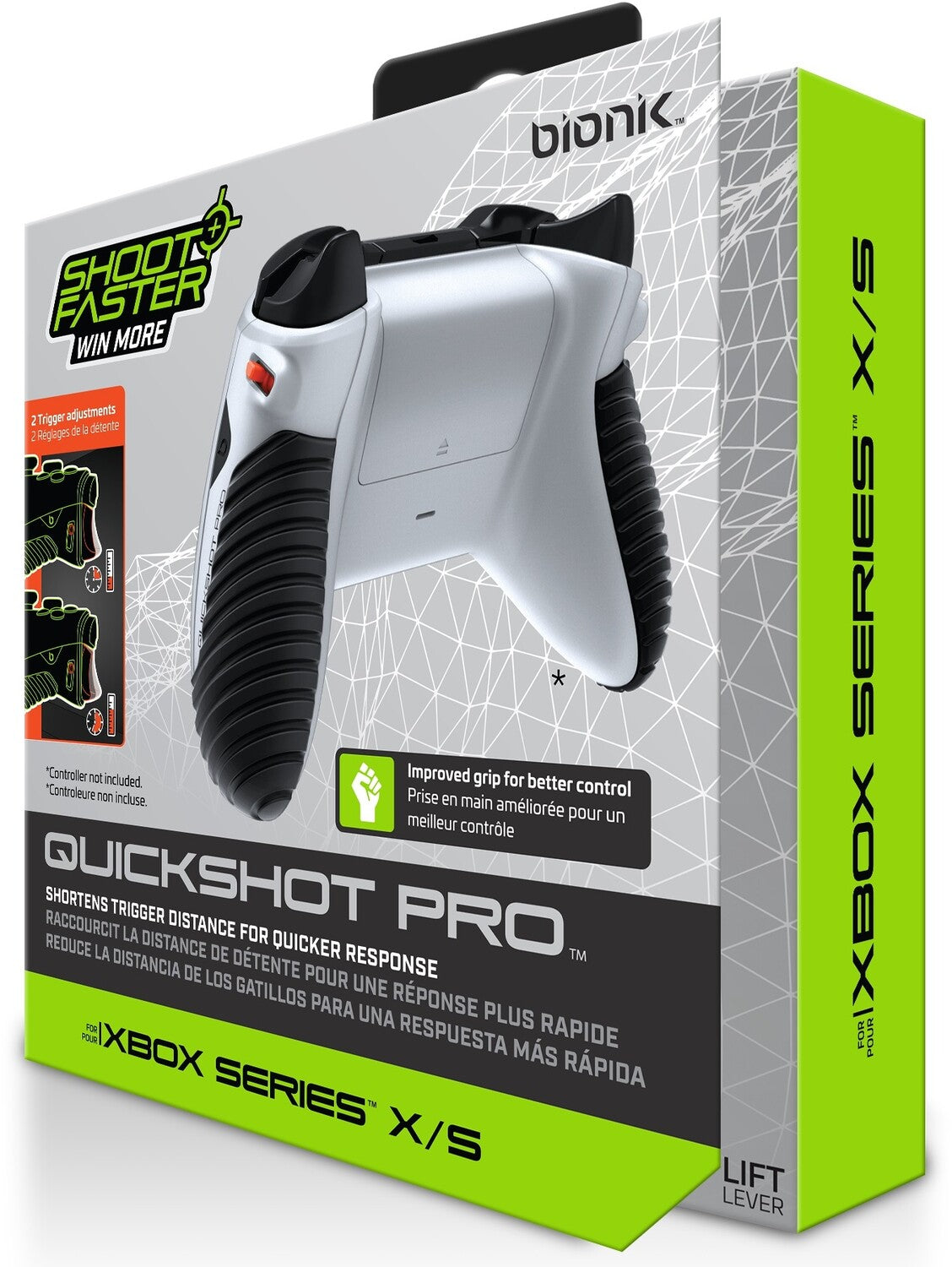 Xbox Accessory: BIONIK QuickShot PRO Trigger Lock and Grips