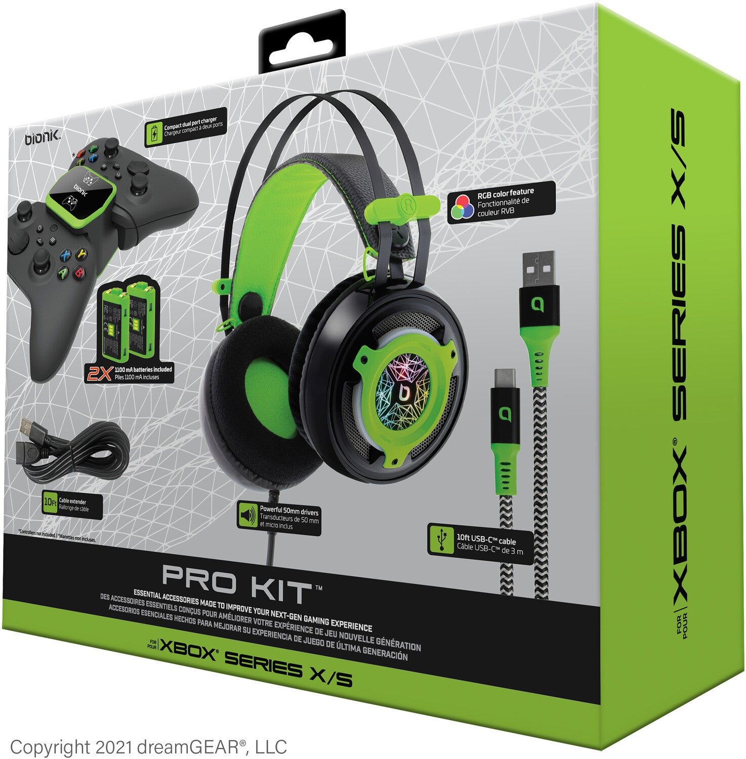 Xbox Accessory: BIONIK Starter Kit PRO Essential Accessories - & : Compatible