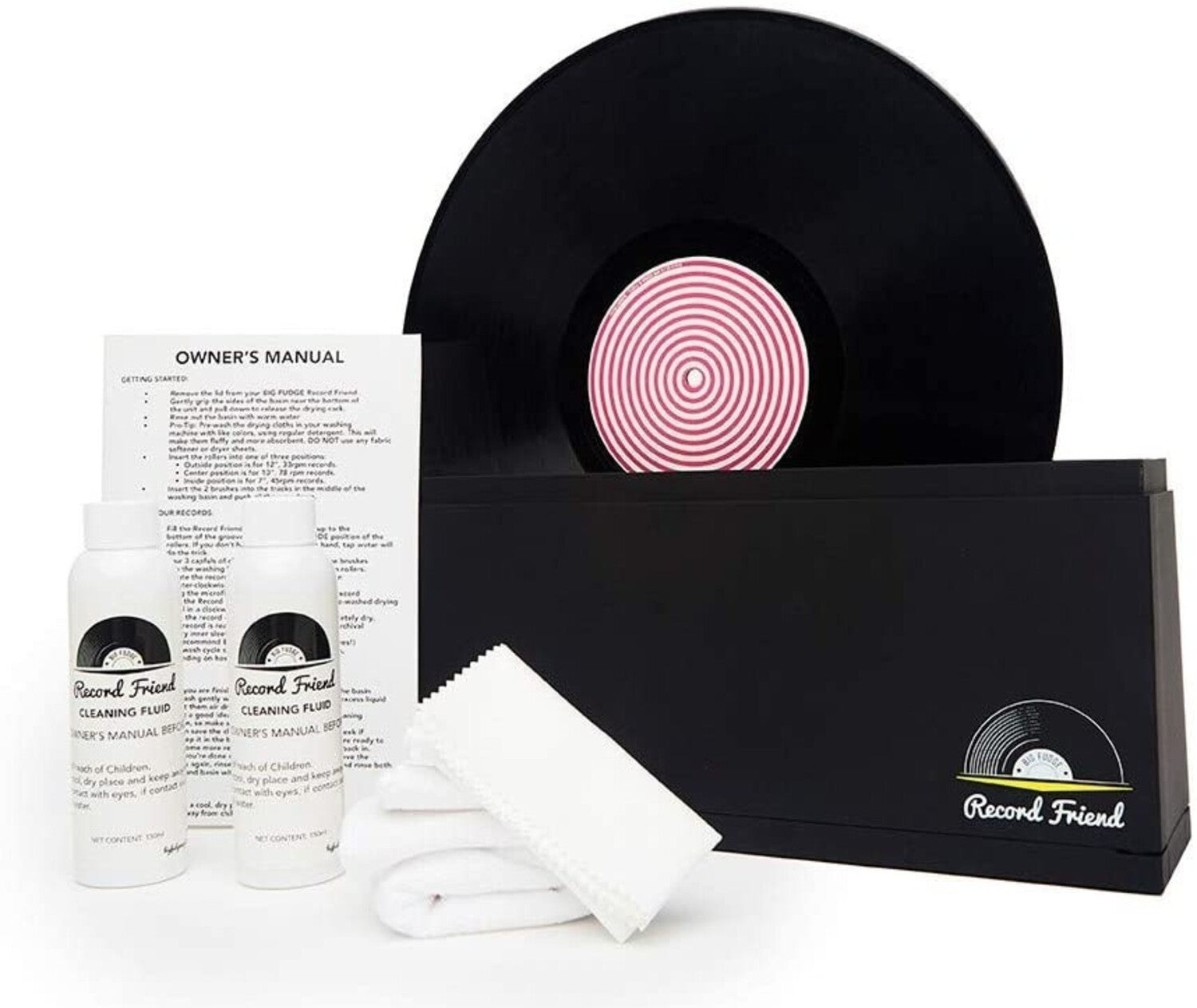 Big Fudge BFRF101US Record Friend Vinyl Record Deep Cleaning System