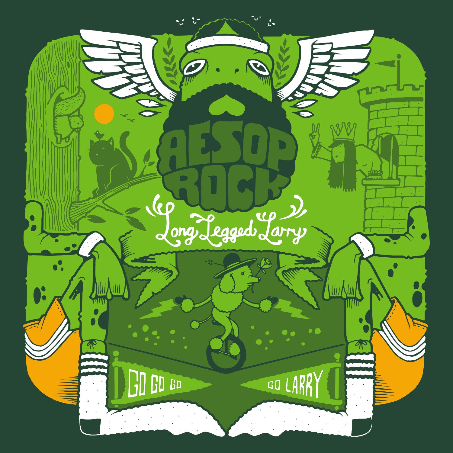 Aesop Rock - Long Legged Larry (Green 7) (Green Vinyl)