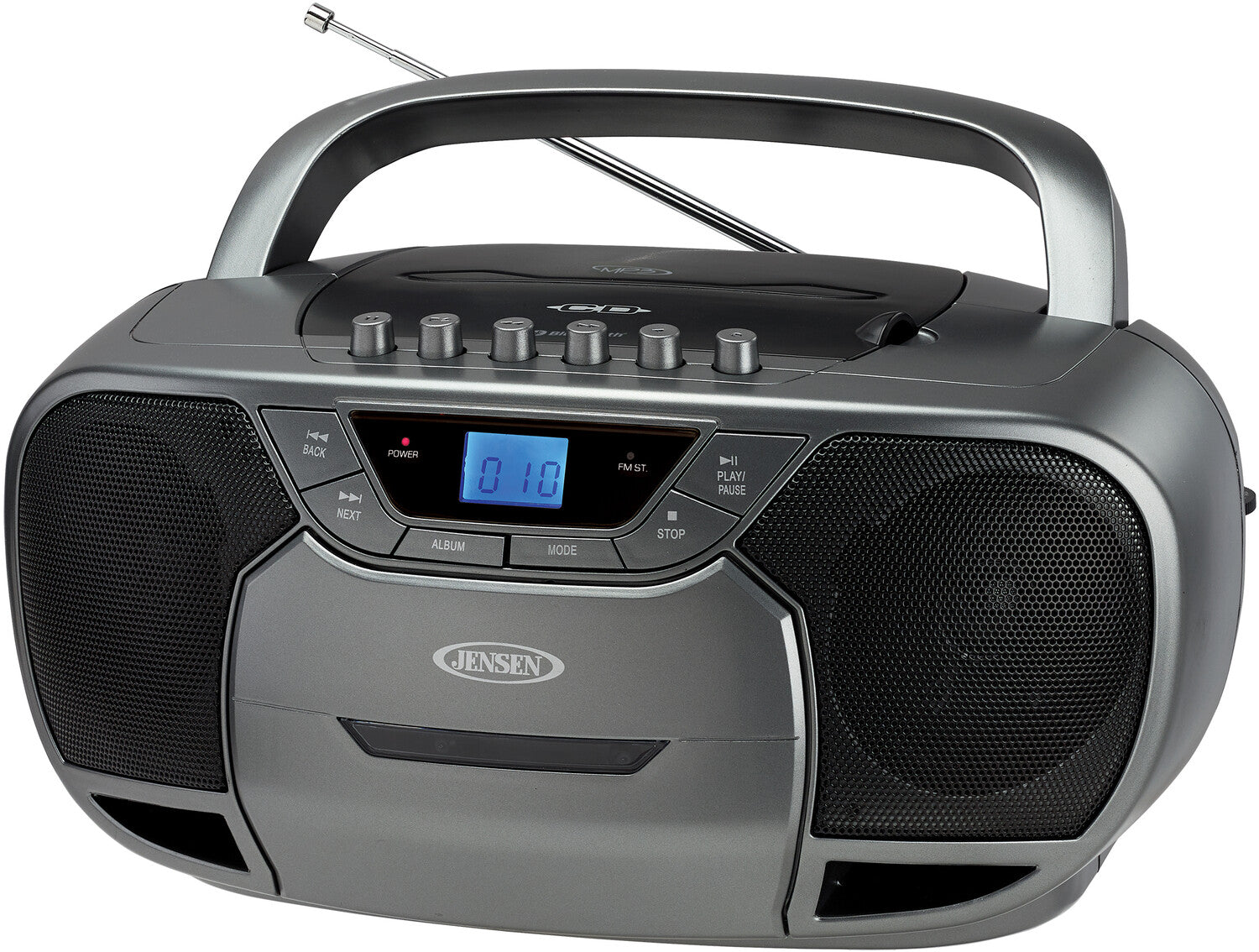 Jensen CD590 Bluetooth Boombox CD Cassette Recorder AM/FM