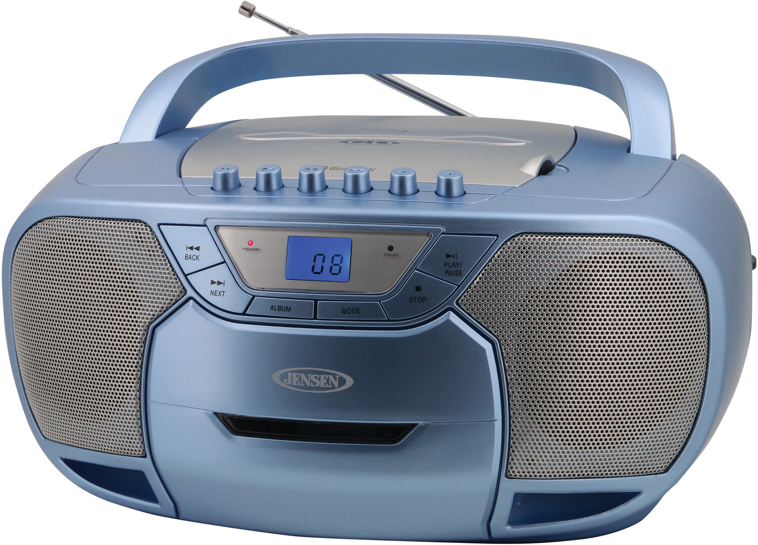 Jensen CD590 Bluetooth Boombox CD Cassette Recorder AM/FM