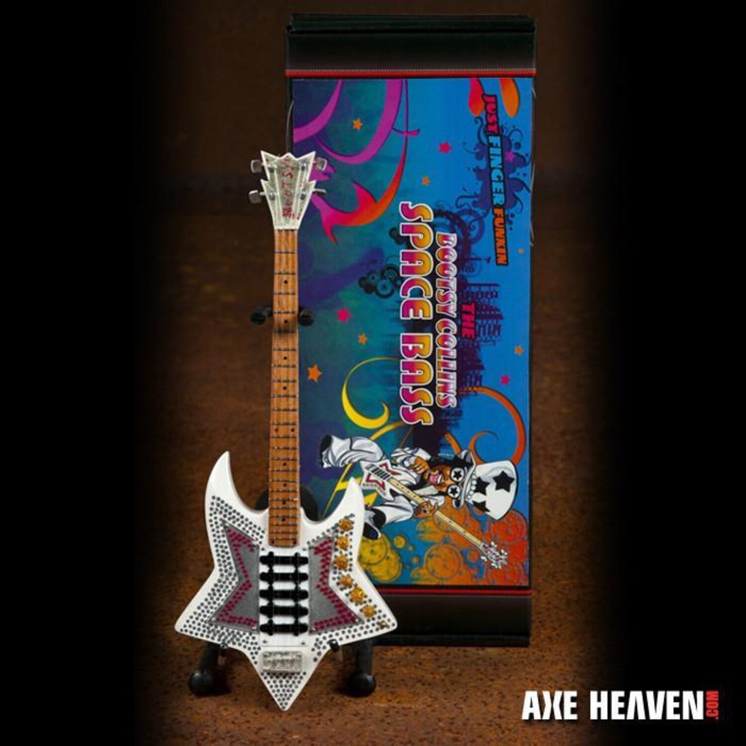 Bootsy Collins Space Bass 10 Inch Miniature Bass Guitar Replica Collectible