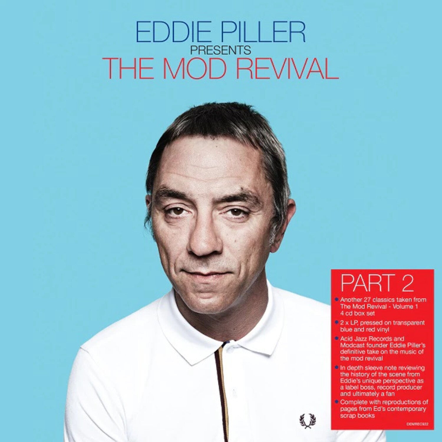 Various Artists - Eddie Piller: More Of The Mod Revival 2xLP (Clear Vinyl)
