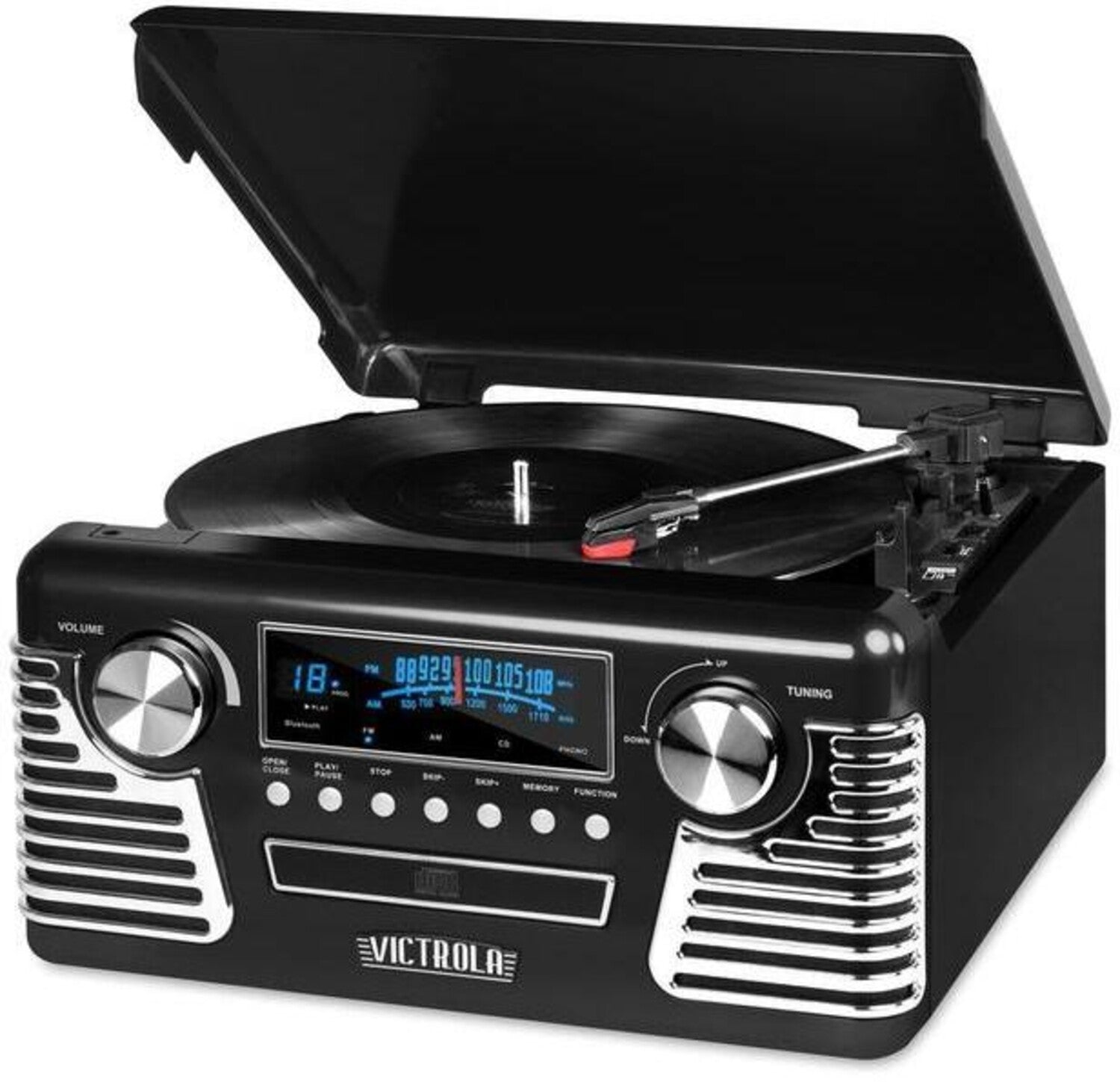Victrola V50-200 Retro Bluetooth 7 in 1 Music Center (33/45/78) CD/Cass