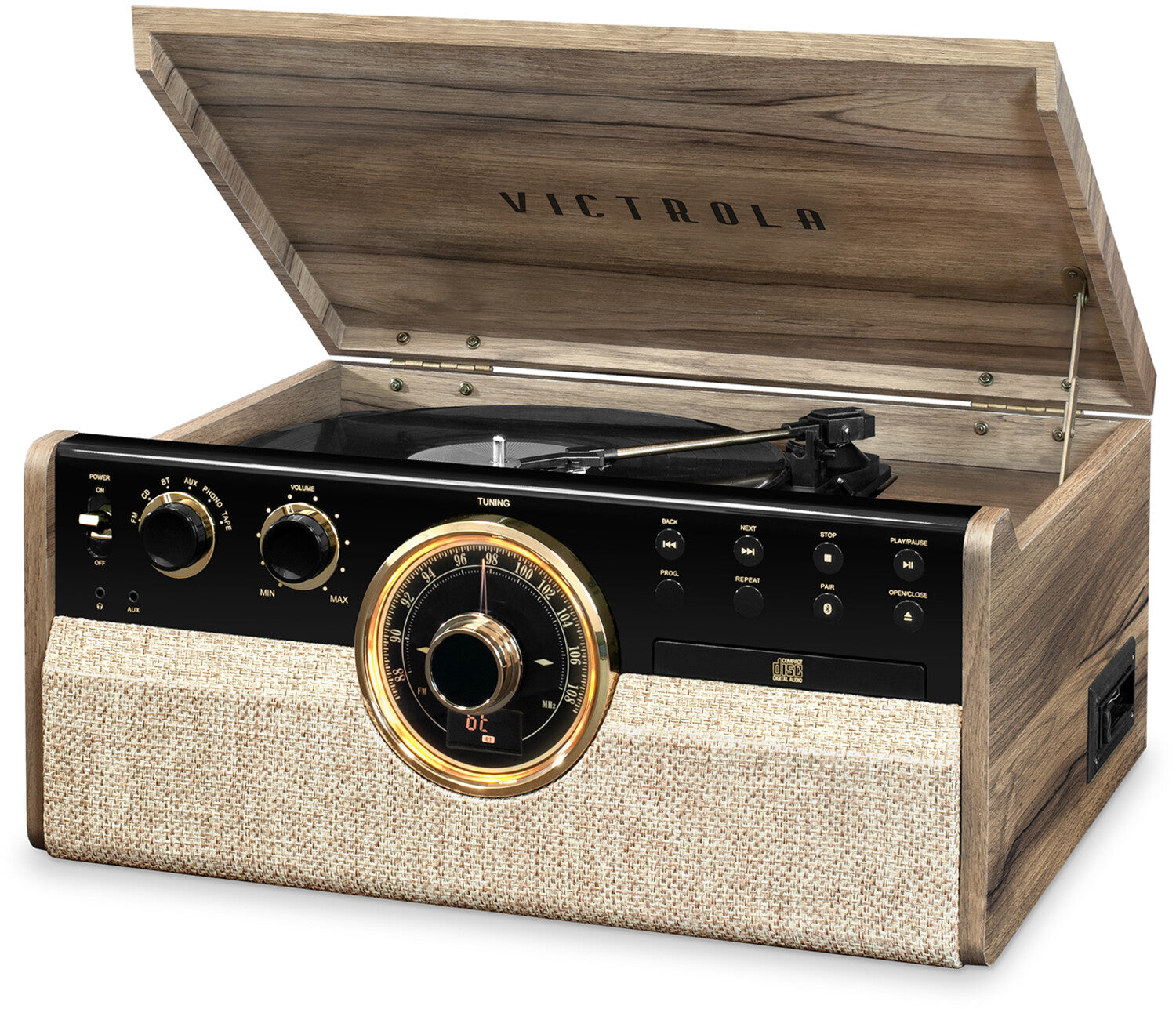 Victrola VTA-270B-FNT Empire Bluetooth 6 In 1 Music Center (33/45/78)