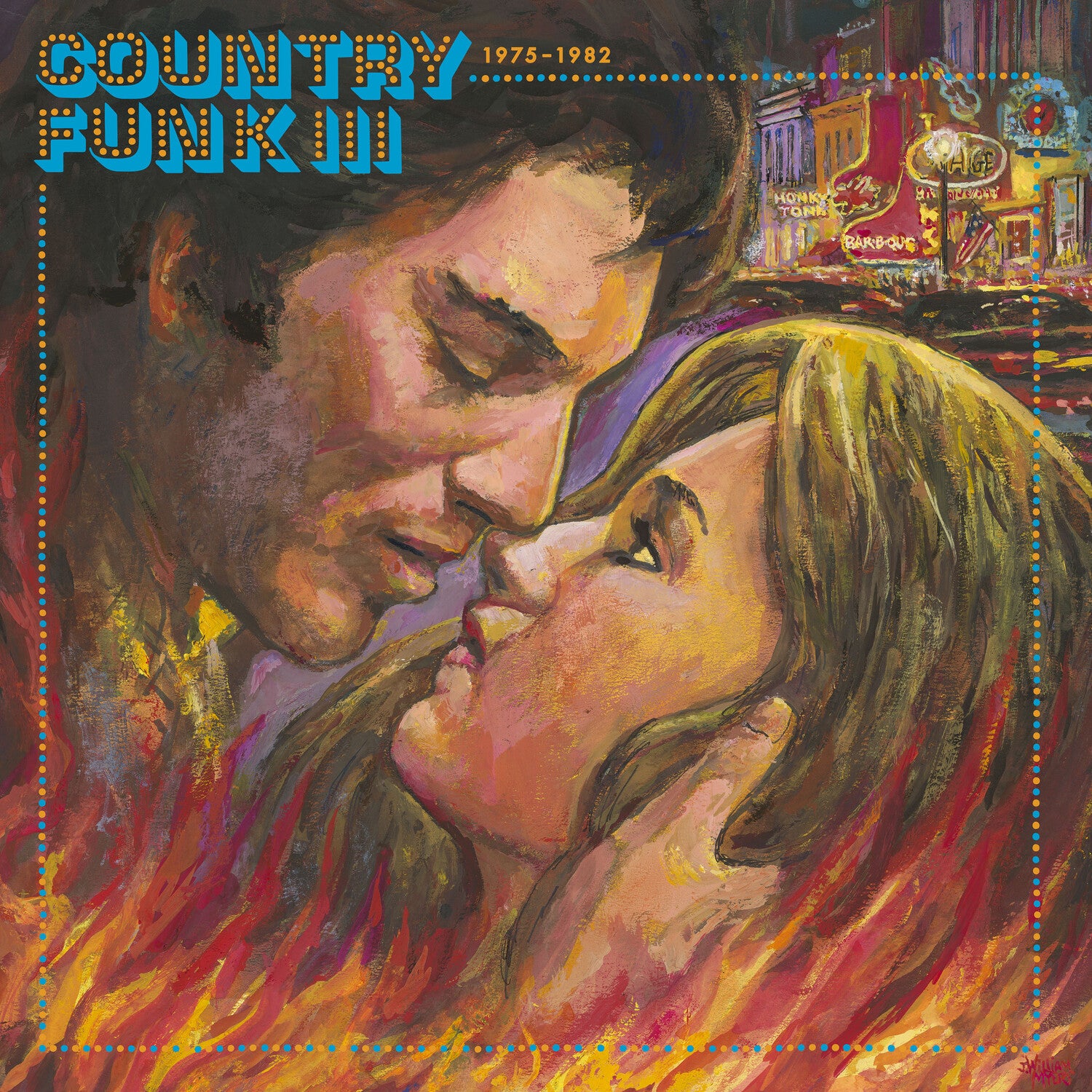 Country Funk Vol. 3 1975-1982 (Various Artists) (Clear wax with Red & Blue) 2xLP (Clear Vinyl)