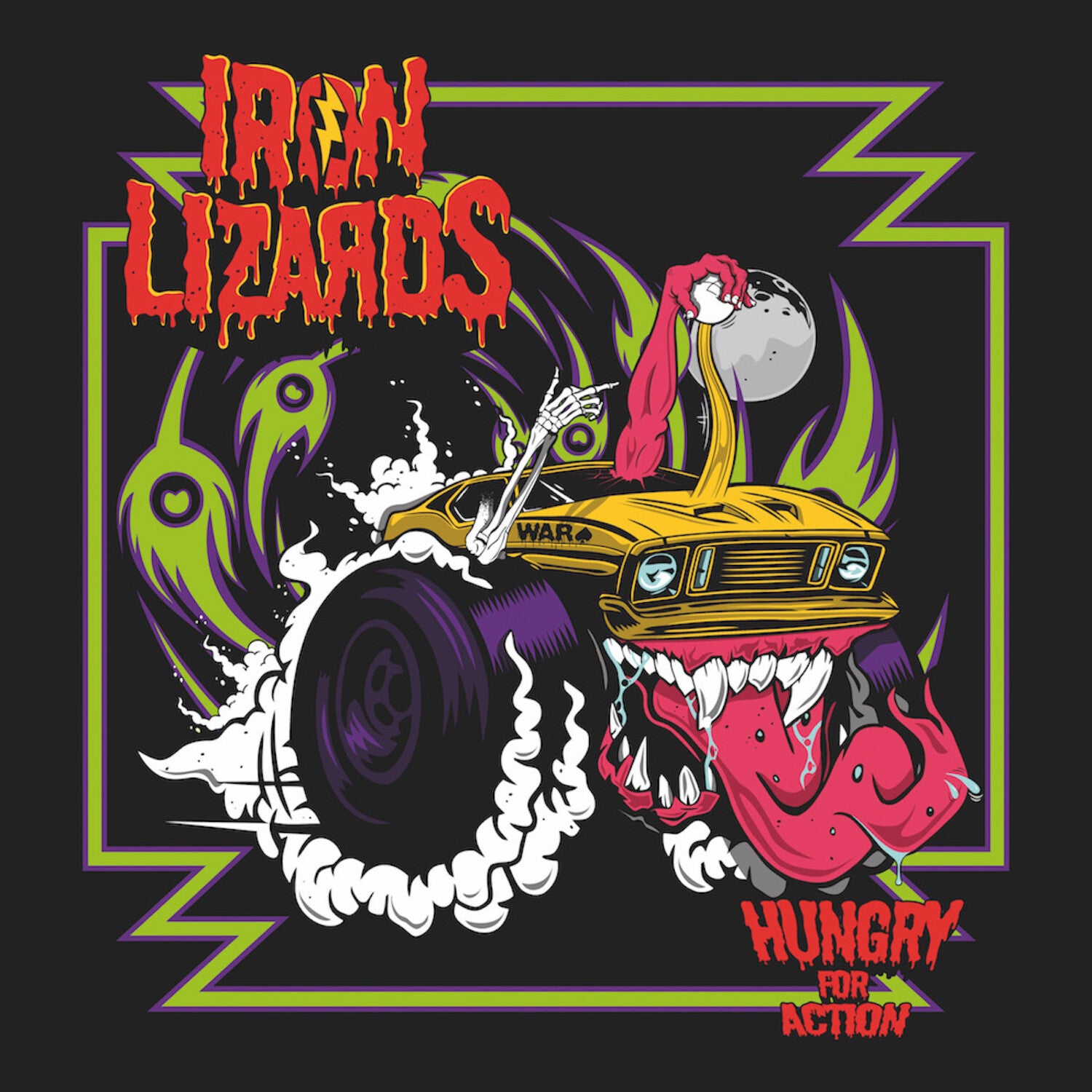 Iron Lizards - Hungry For Action (Purple Vinyl)