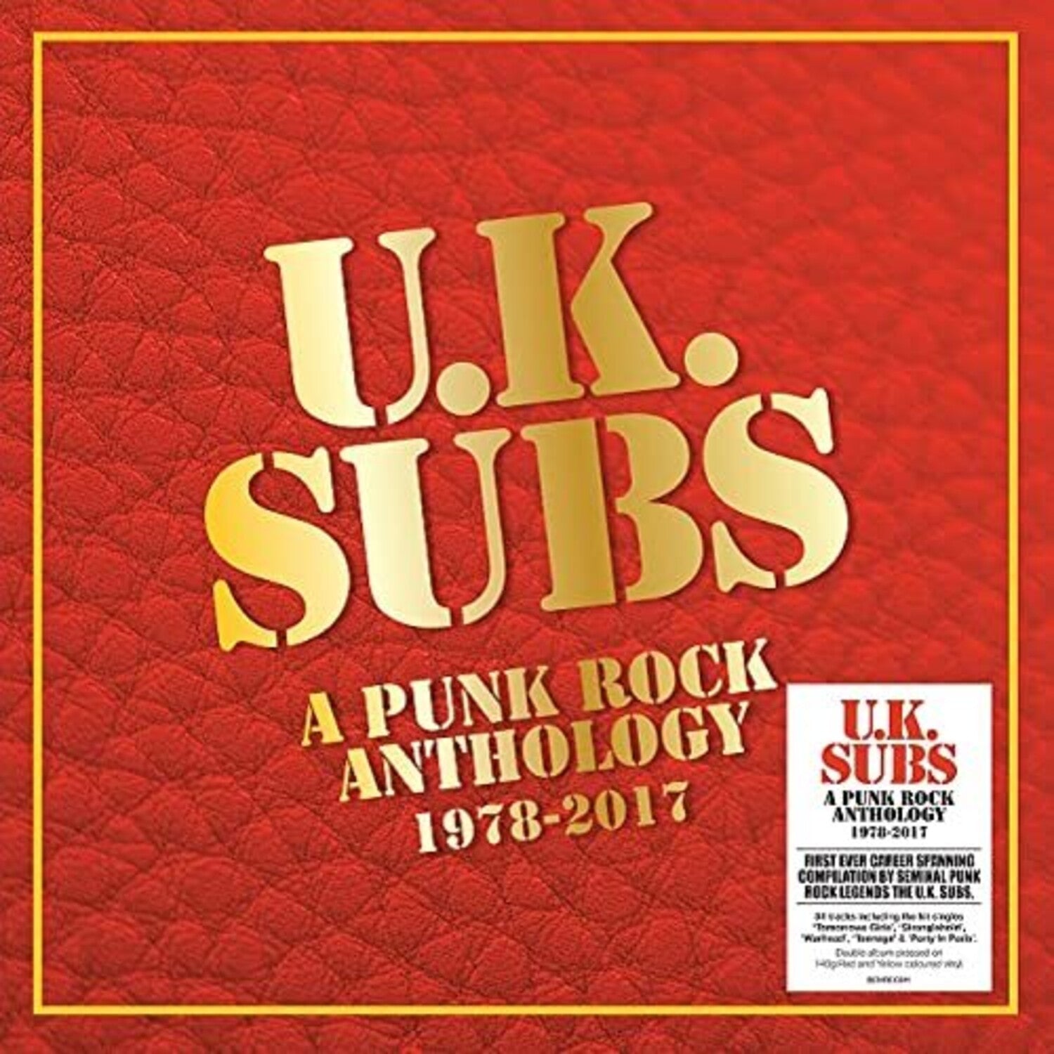 UK Subs - Punk Rock Anthology 1978-2017 (Red Vinyl)