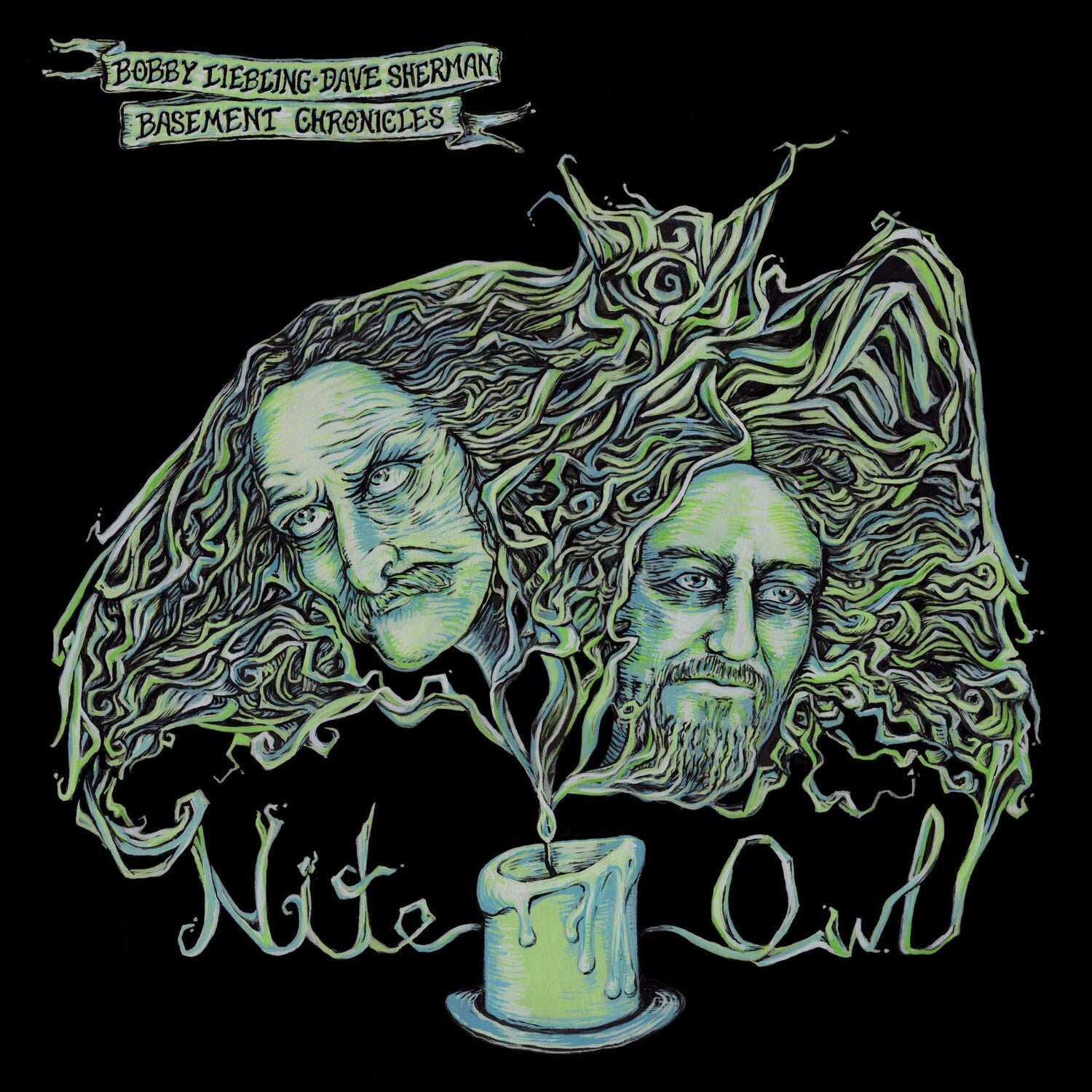 Bobby Liebling / Dave Sherman Basement Chronicles - Basement Chronicles: Nite Owl (Green Vinyl)