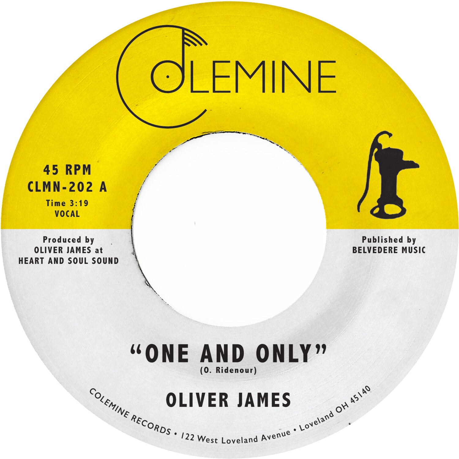 Oliver James - One And Only (Opaque Yellow) (Yellow Vinyl)