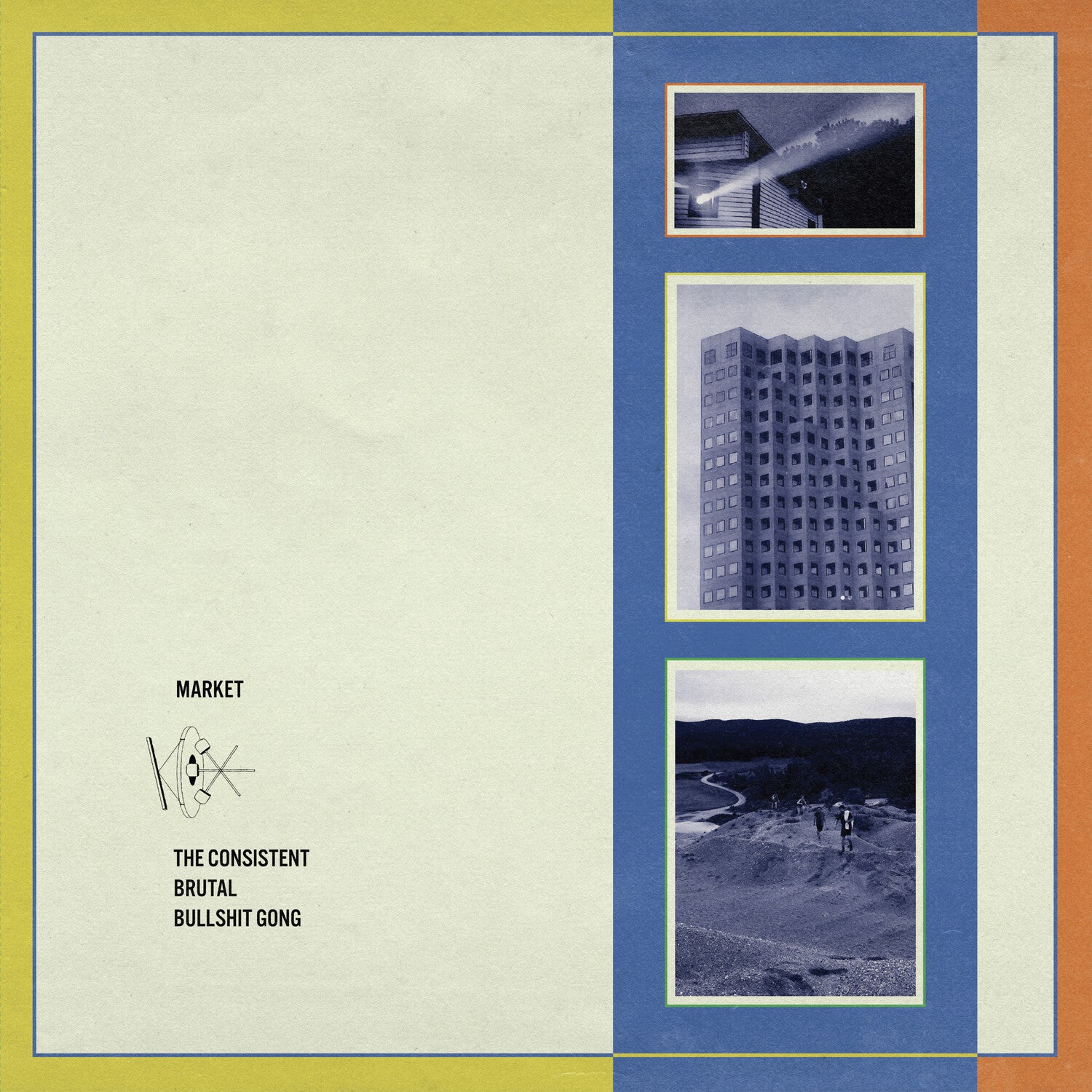 Market - The Consistent Brutal Bullshit Gong (Transparent Dark Blue) (Blue Vinyl)