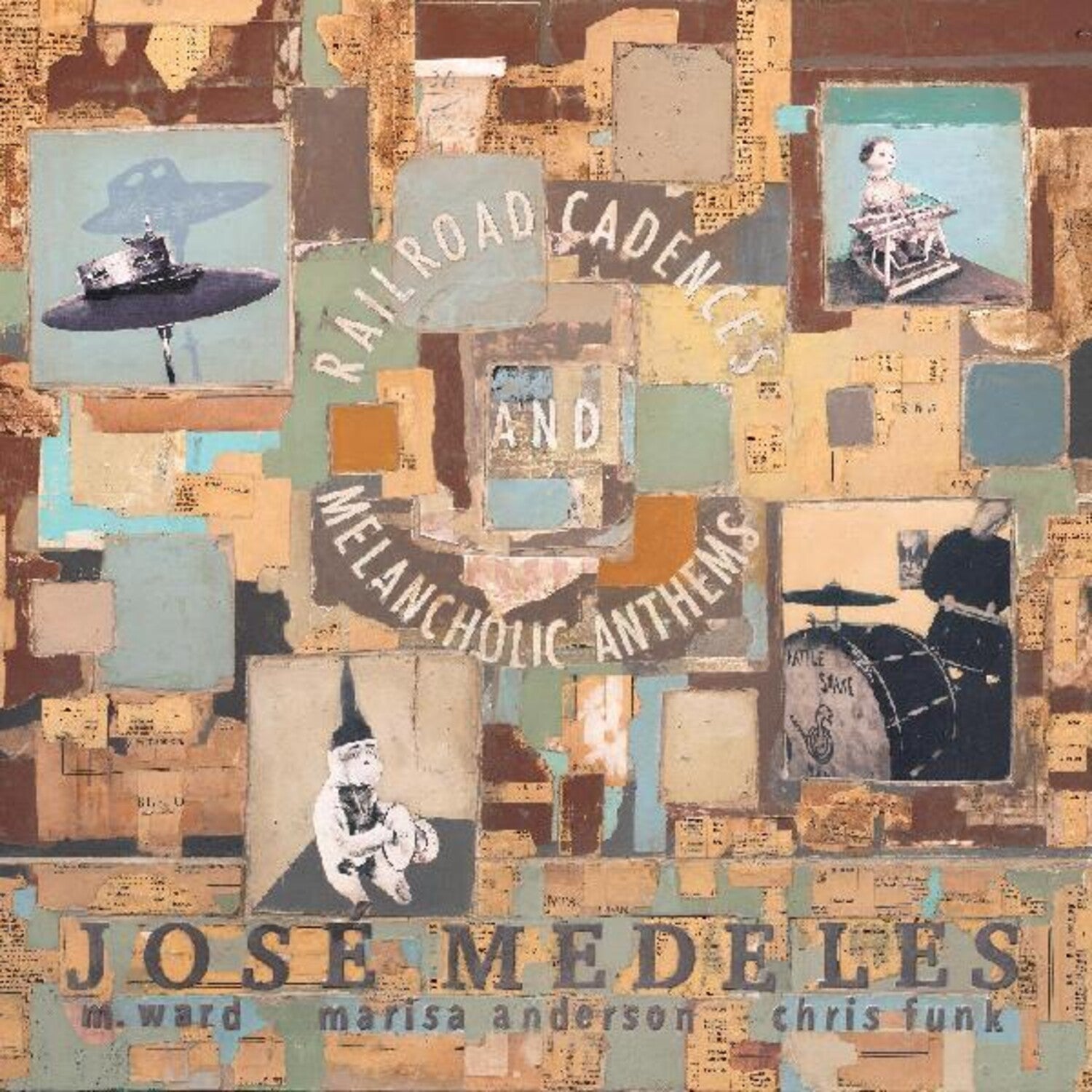 Jose Medeles / M. Ward / Marisa Anderson - Railroad Cadences & Melancholic Anthems (Clear Vinyl)
