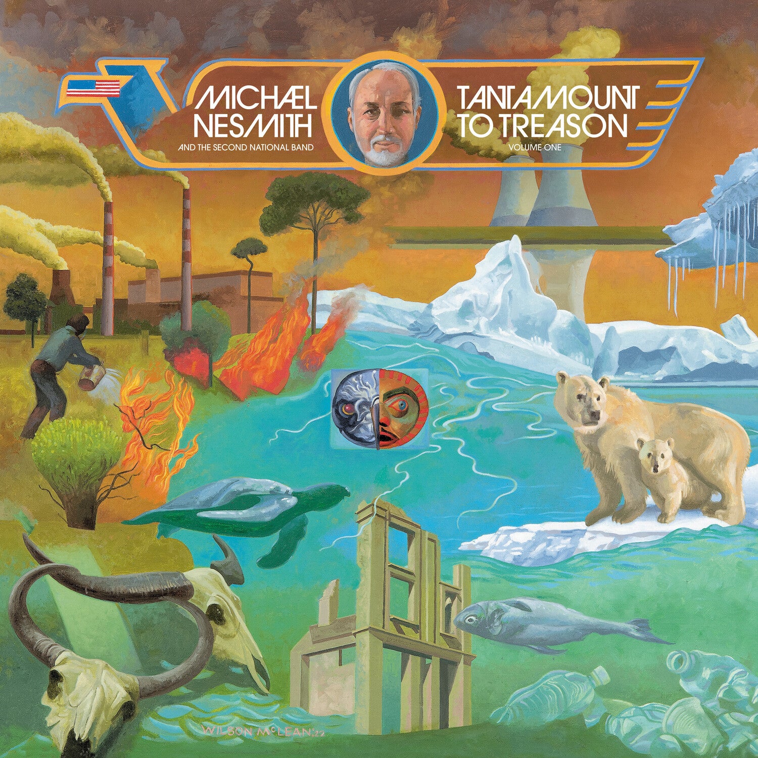 Michael Nesmith - Tantamount To Treason Vol 1: 50th Anniversary - 180gm Blue & White Splatter Vinyl (Blue Vinyl)