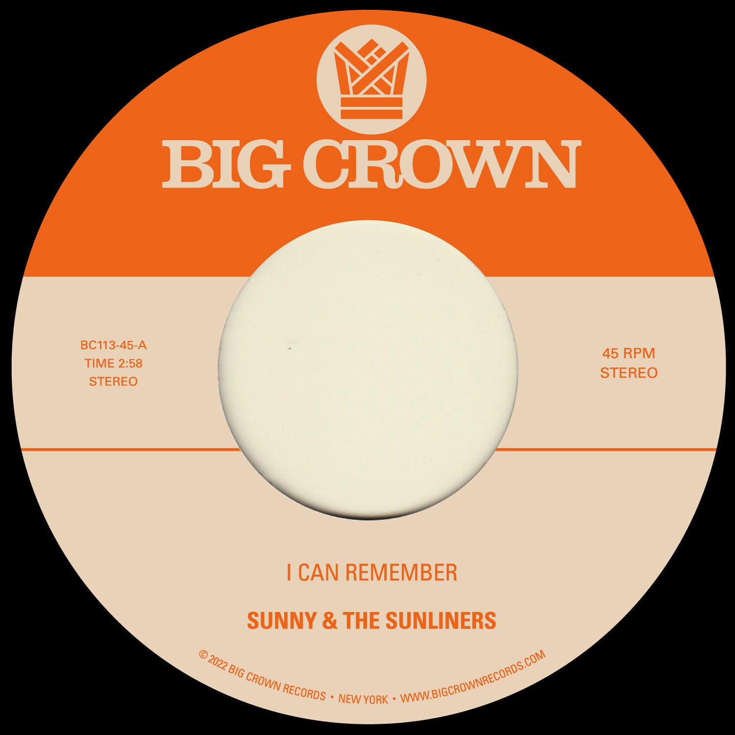 Sunny & the Sunliners - I Can Remember B/w Sitting In The Park