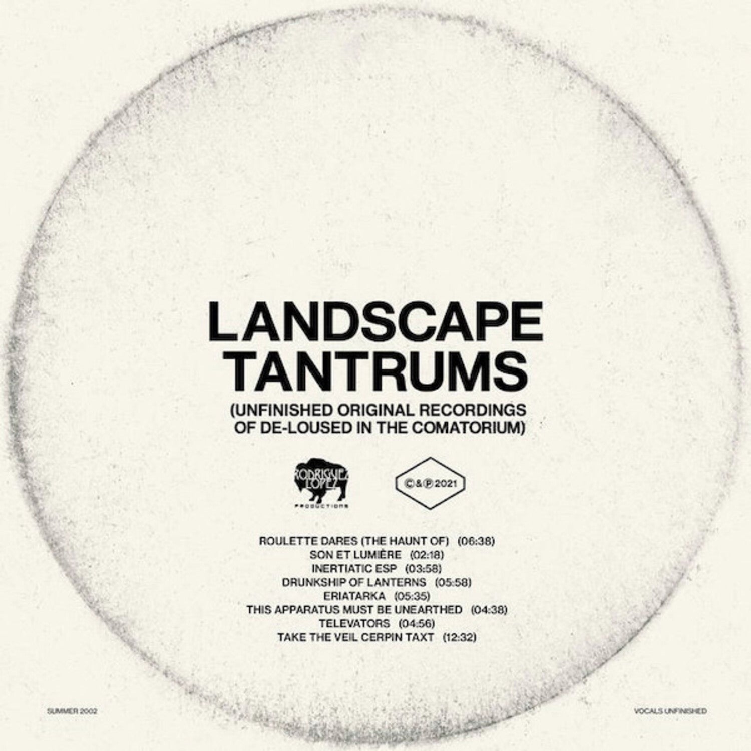 Mars Volta - Landscape Tantrums: Unfinished Original Recordings Of De-Loused In The Comatorium (Clear Vinyl)
