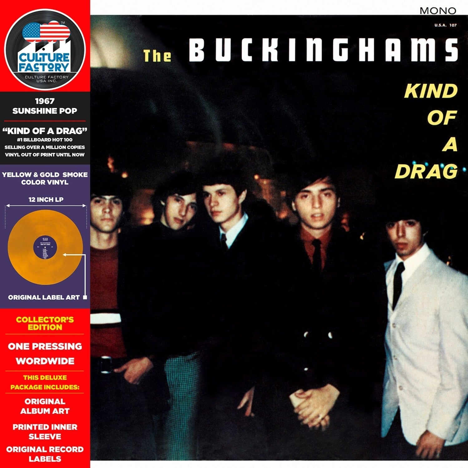 Buckinghams - Kind of a Drag (Yellow Vinyl)