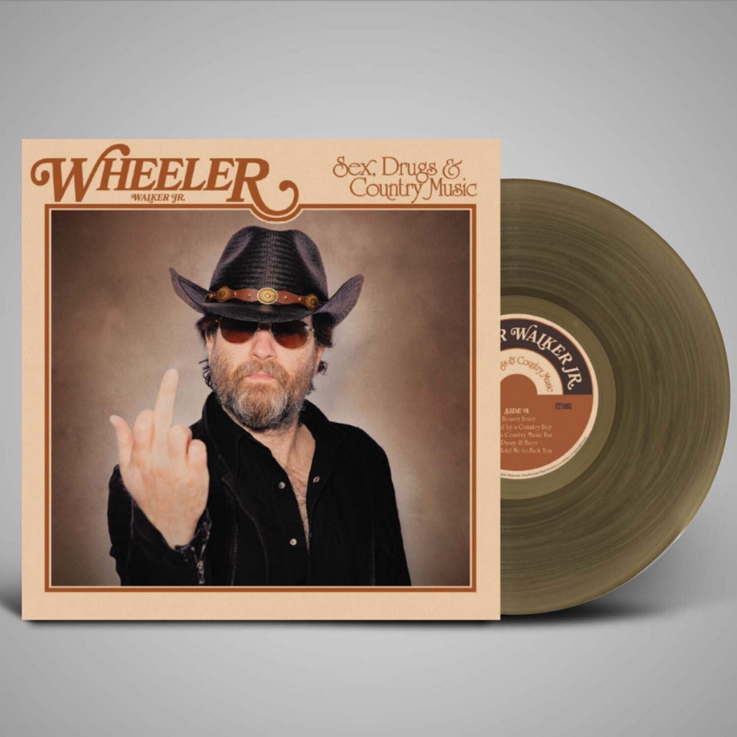 Wheeler Walker Jr - Sex Drugs & Country Music - Clear Smokey (Clear Vinyl)