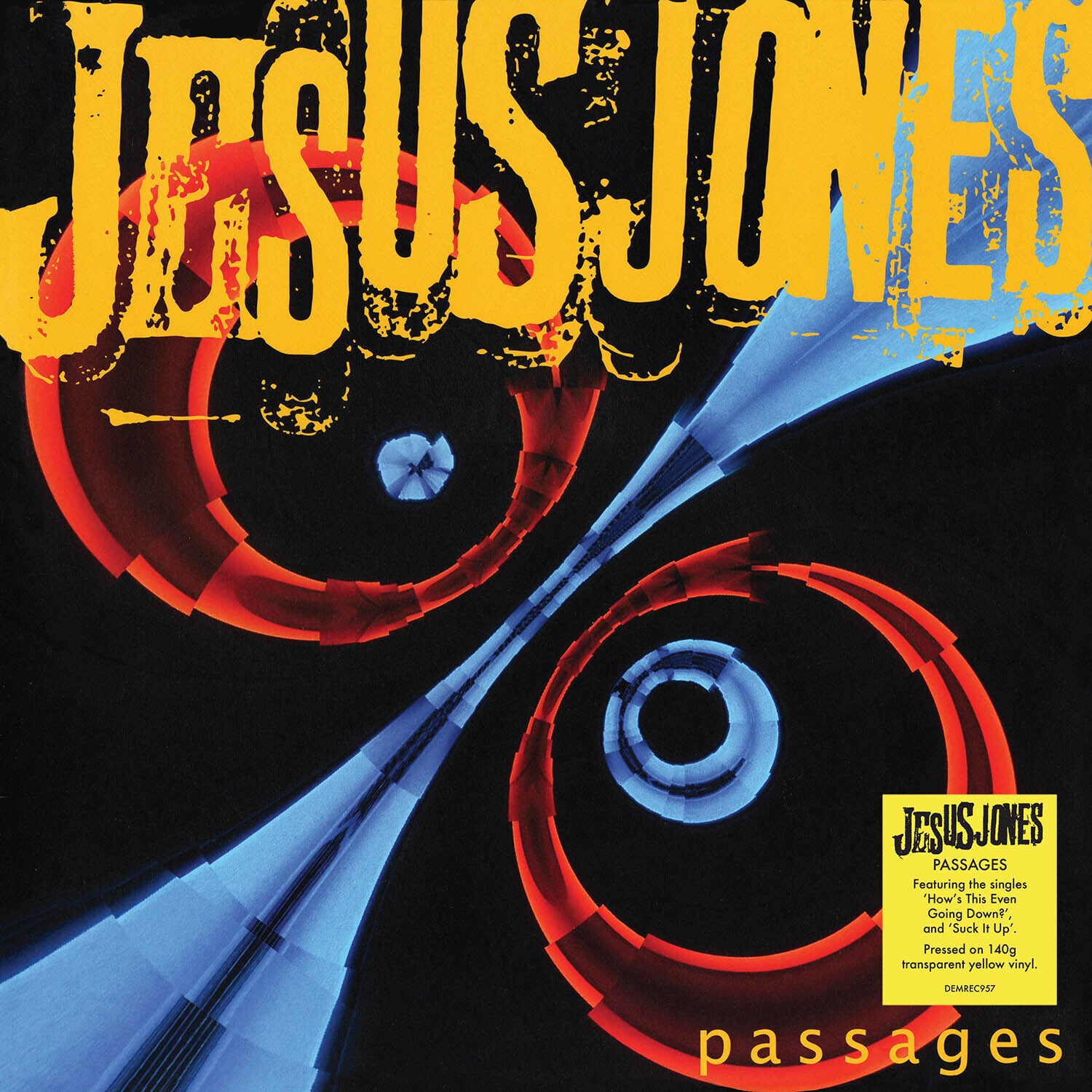 Jesus Jones - Passages - 140-Gram Translucent Yellow Colored Vinyl (Yellow Vinyl)