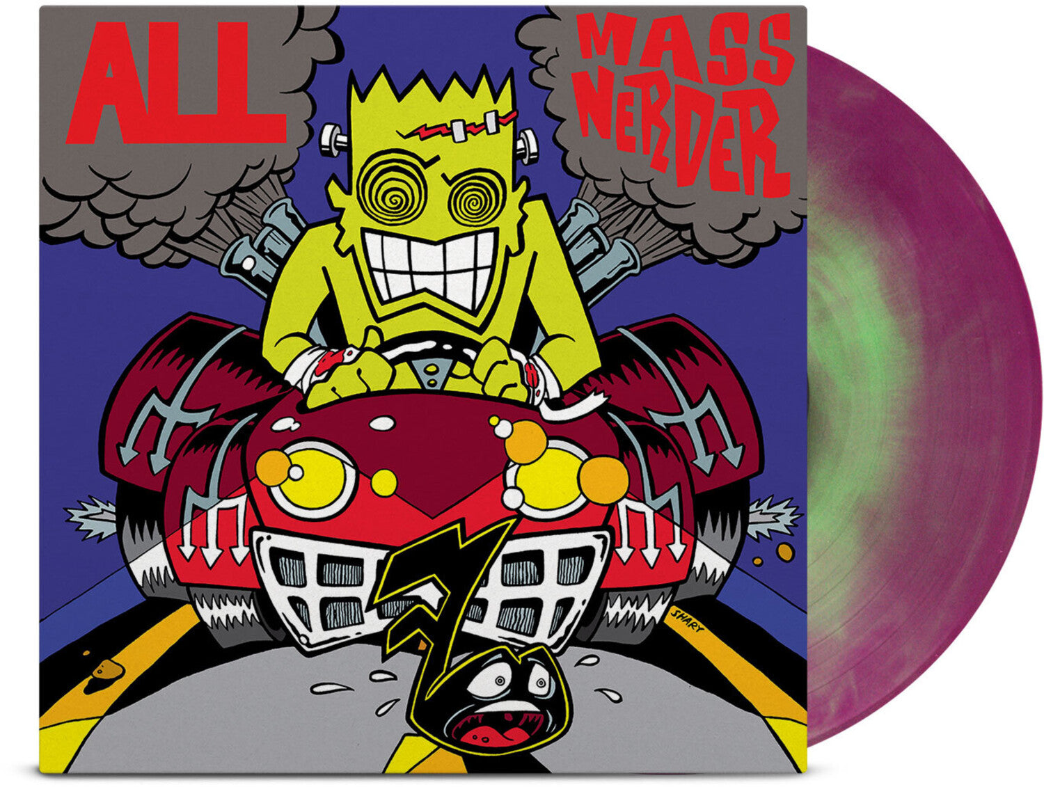 All - Mass Nerder - Opaque Green & Purple Galaxy (Green Vinyl)