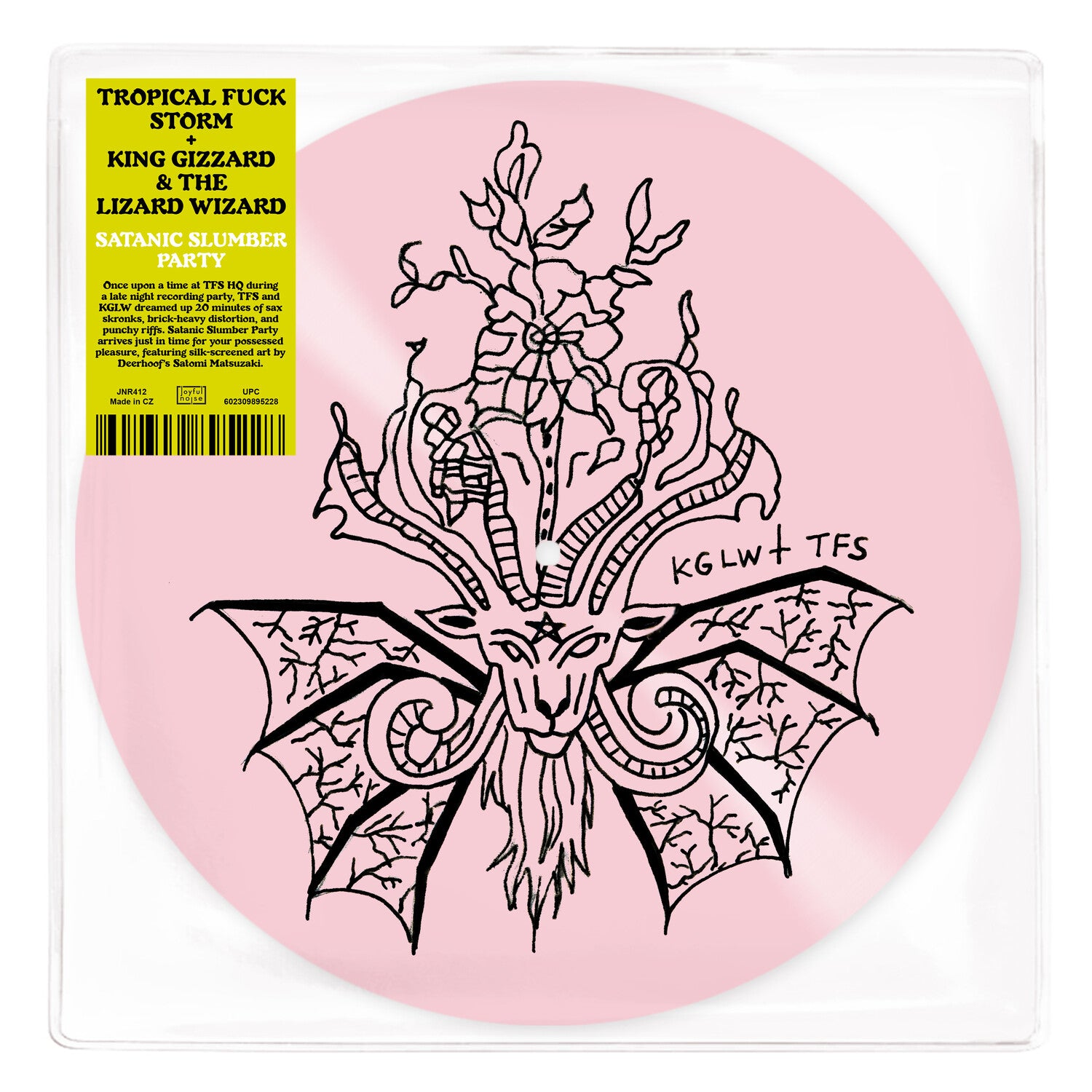 Tropical Fuck Storm & King Gizzard - Satanic Slumber Party - Pink Silkscreened (Pink Vinyl)